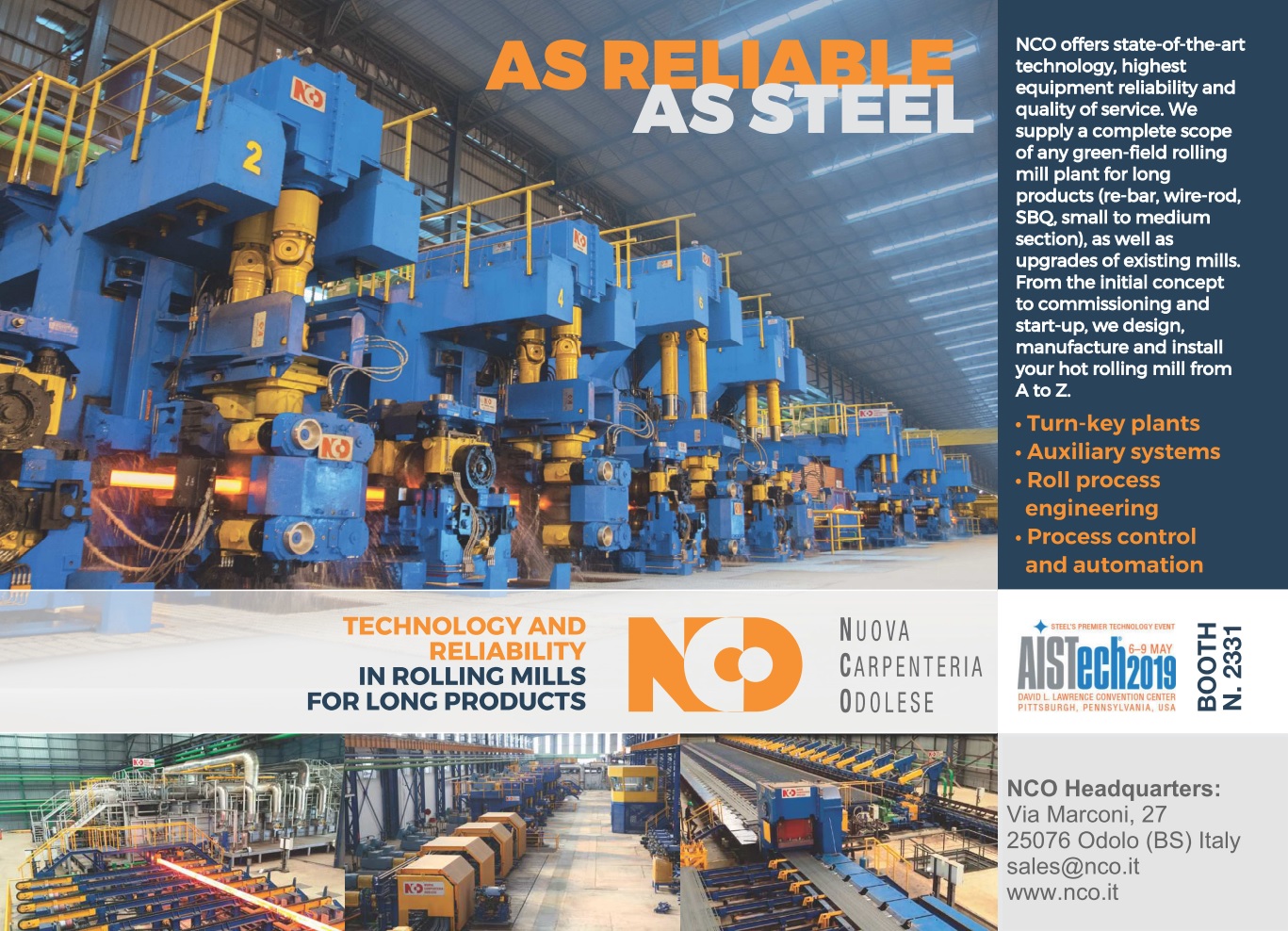NCO Rolling Mills and the North American market